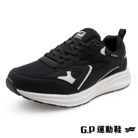 G.P 啟蒙 男款爆米花輕彈跑鞋 (P1336M-10) 黑色(SIZE:39-44)