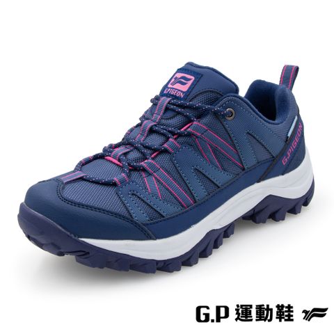 G.P 啟蒙 女款低筒防水登山休閒鞋(P8875W-20)藍色(SIZE:36-40)