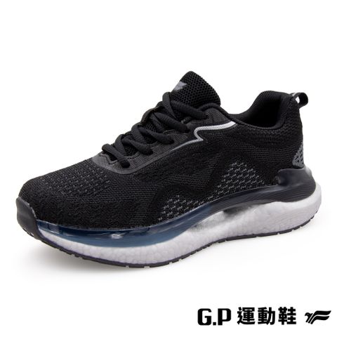 G.P 啟蒙 女款爆米花超彈緩震跑鞋(P1337W-10)黑色(SIZE:36-40)