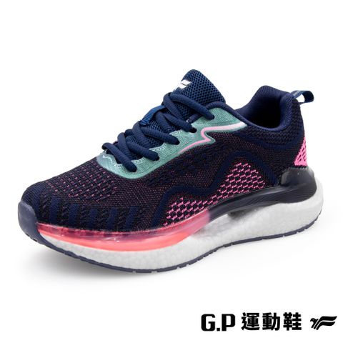 G.P 啟蒙 女款爆米花超彈緩震跑鞋(P1337W-20)藍色(SIZE:36-40)