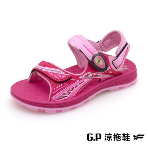 G.P 啟蒙 NewType 兒童涼拖鞋 G1627B-45 桃紅色 (SIZE:32-36 共二色)