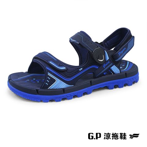 【G.P 中性TANK重裝磁扣兩用涼拖鞋】G2375-20 藍色 (SIZE:37-44 共二色)