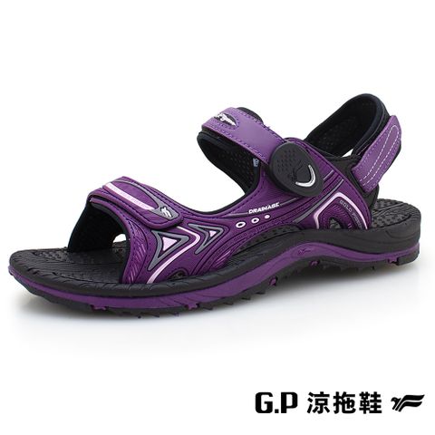 【G.P 女款戶外休閒磁扣兩用涼拖鞋】G2396W-41 紫色(SIZE:36-39 共三色)