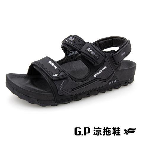 G.P 啟蒙 【 防水機能柏肯兒童磁扣兩用涼拖鞋】G9509B-10 黑色 (SIZE:31-35 共三色)