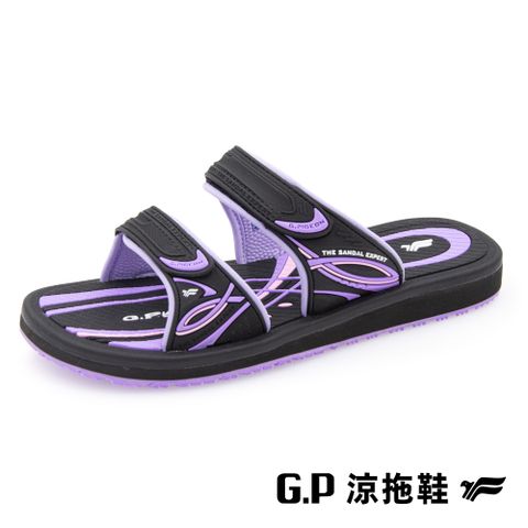 G.P 啟蒙 【 女款高彈性舒適雙帶拖鞋】G9359W-41 紫色 (SIZE:35-39 共三色)