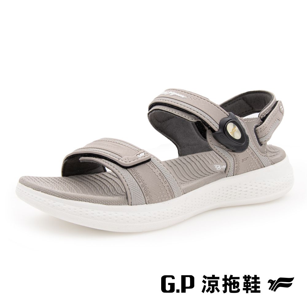 G.P 啟蒙 【 女款輕量緩震磁扣兩用涼拖鞋】G9555W-67 山羊灰(SIZE:36-39 共三色)