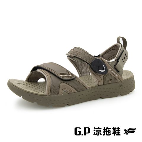 G.P 啟蒙 【 男款輕羽量漂浮緩震磁扣兩用涼拖鞋】G9591M-61 橄欖綠 (SIZE:40-44 共二色)