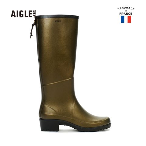 AIGLE 女 MISS JULIETTE A經典長筒膠靴 (AG-F8408A174)-黃金棕