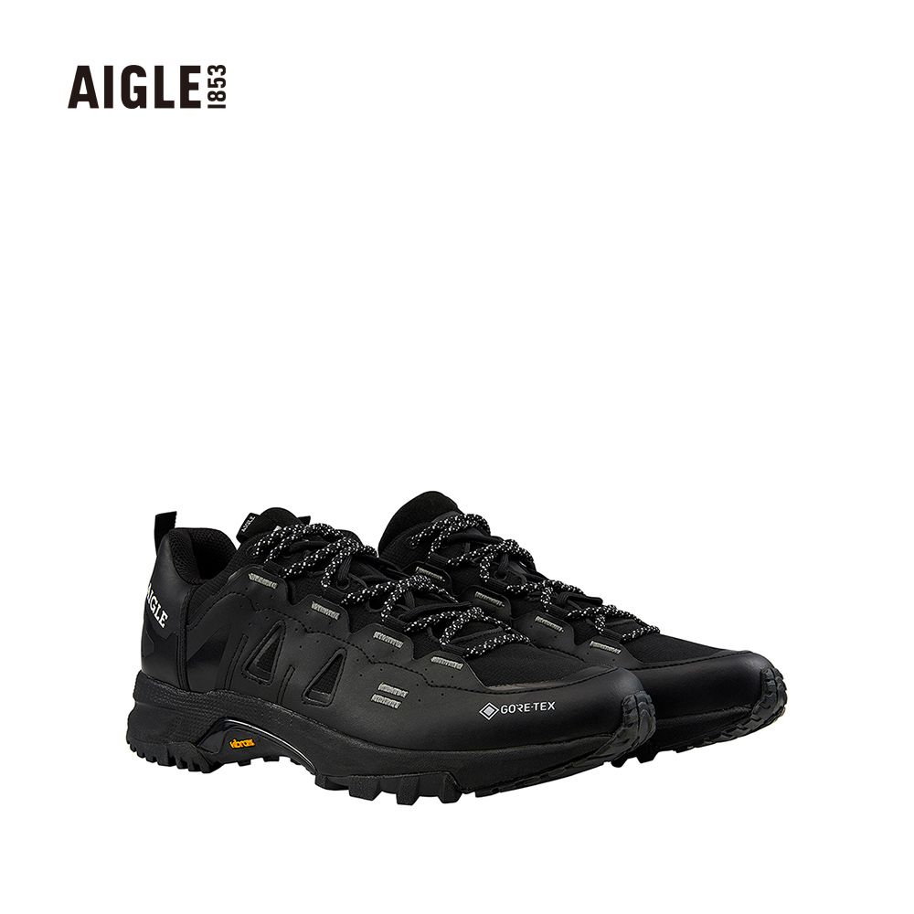 AIGLE  GTX 男 防水低筒健行鞋AG-FT314A100(防水鞋 goretex 低筒鞋 健行鞋)-黑色