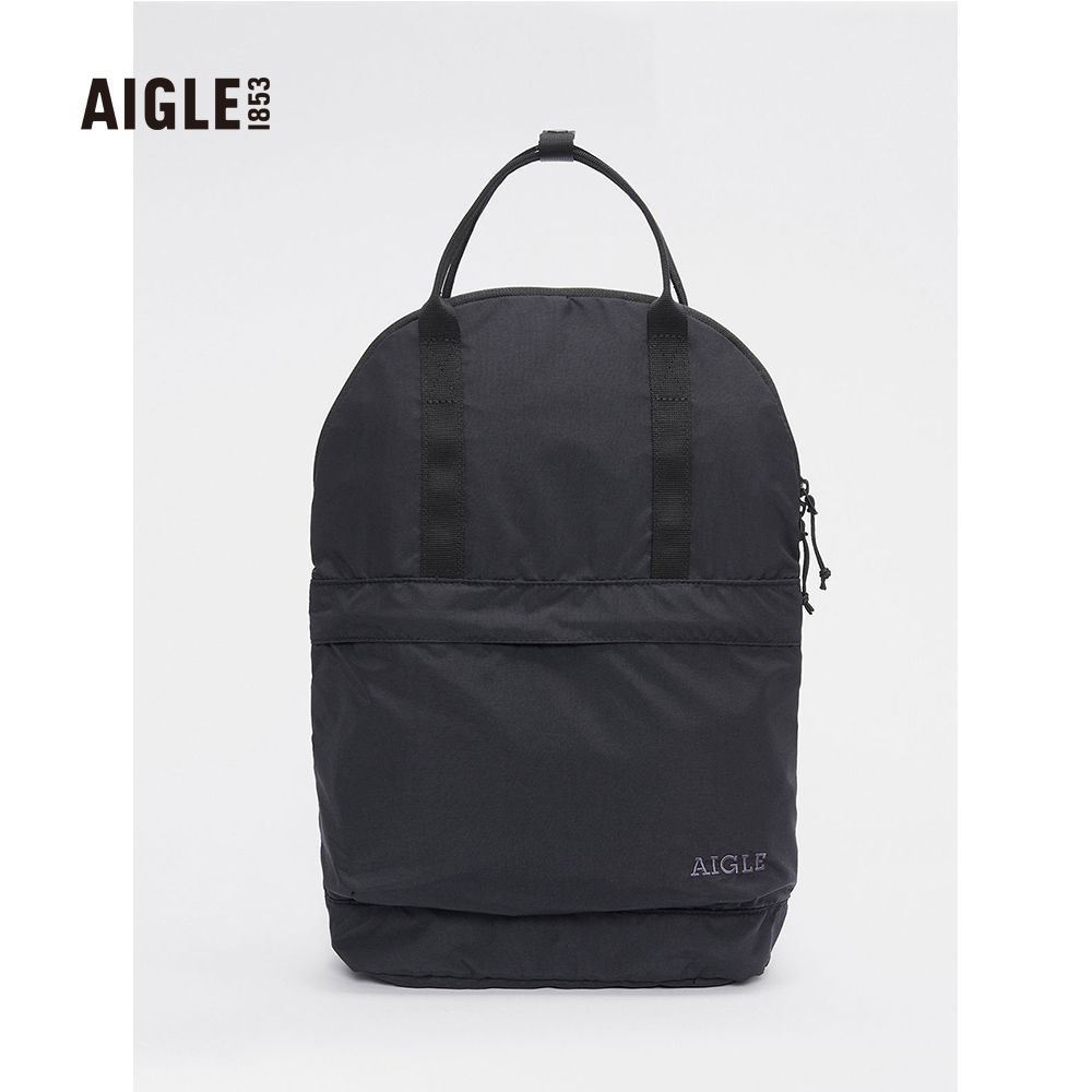 AIGLE  易收納輕量後背包黑色AG-2P506A100(後背包 背包)