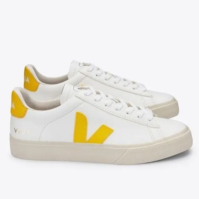 VEJA  CAMPO CHROMEFREE 白黃款 法國小白鞋 女性平底休閒鞋