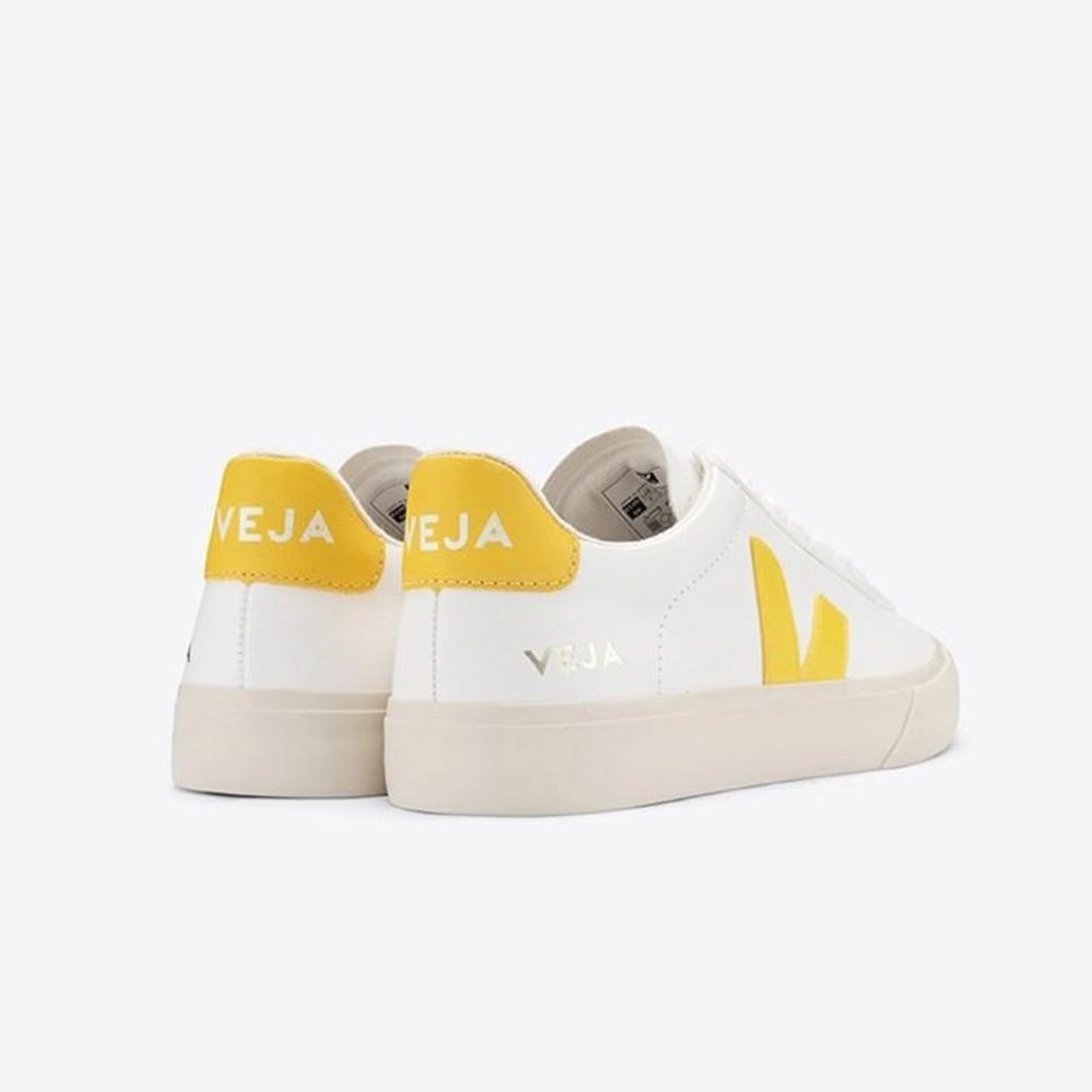 VEJA  CAMPO CHROMEFREE 白黃款 法國小白鞋 女性平底休閒鞋