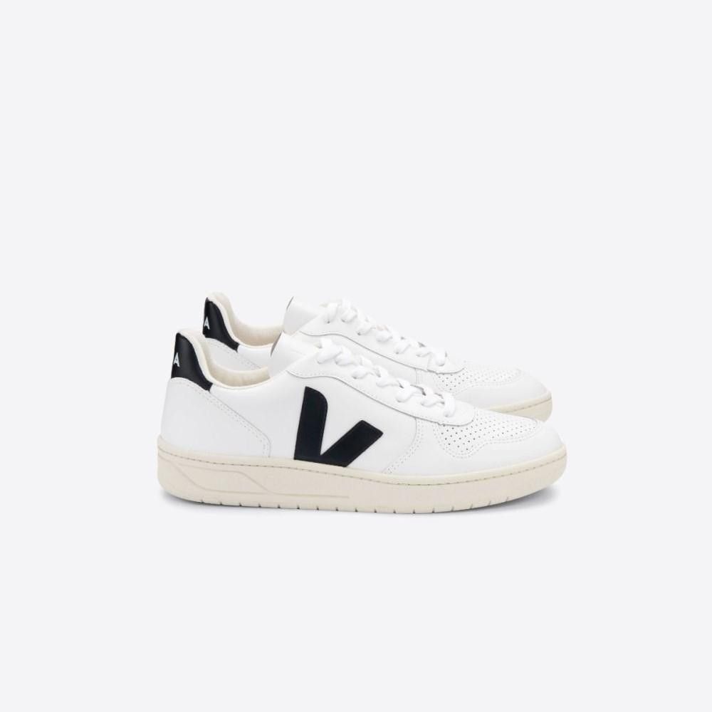 VEJA  V-10 LEATHER 白黑款 法國小白鞋 女性平底休閒鞋