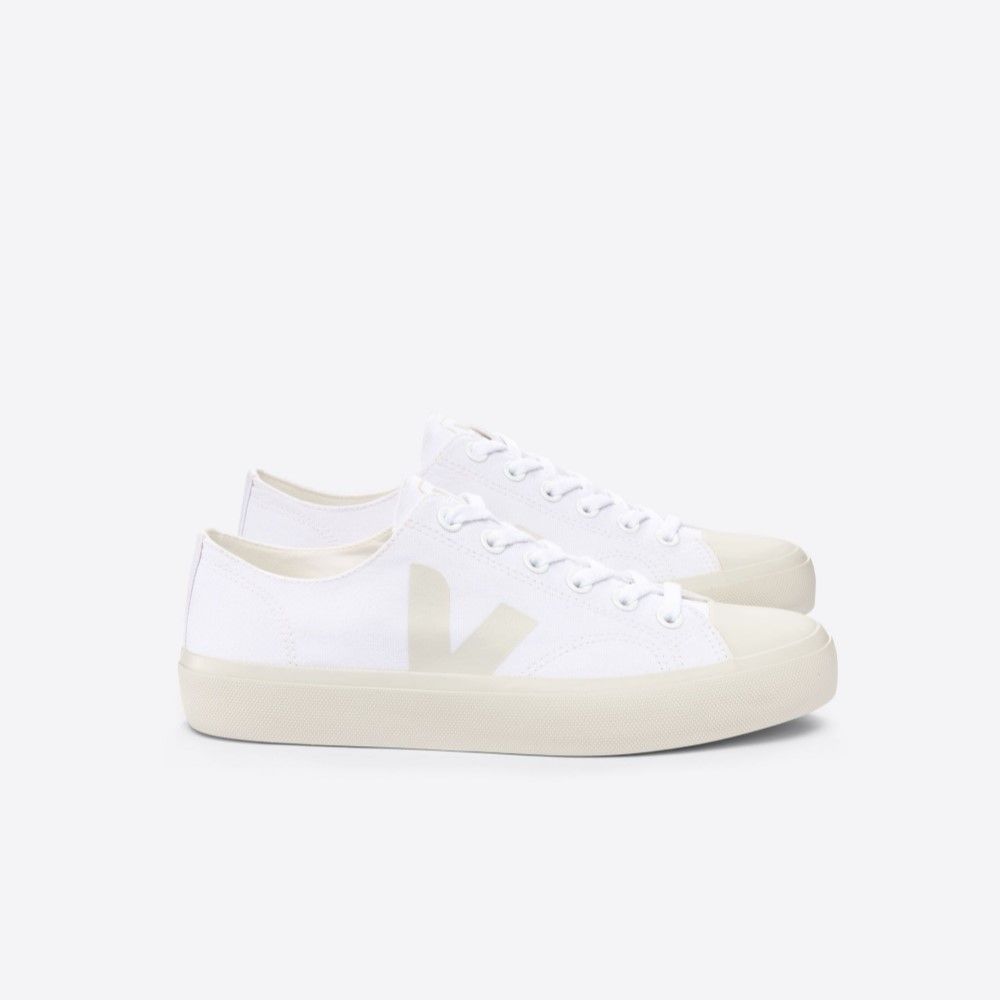 VEJA  WATA II LOW CANVAS 白奶油款 法國小白鞋 女性平底休閒鞋