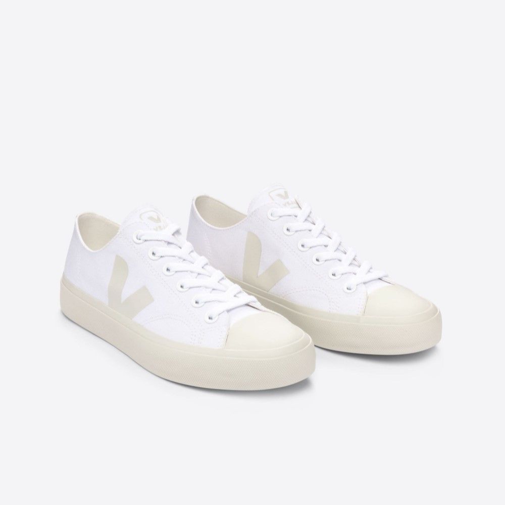 VEJA  WATA II LOW CANVAS 白奶油款 法國小白鞋 女性平底休閒鞋