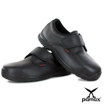 PAMAX帕瑪斯【經濟型、黏貼型】★皮革製高抓地力安全鞋 PZ11301FEH