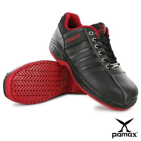 PAMAX 帕瑪斯【頂級專利氣墊機能止滑安全鞋】全雙PU抗菌專利氣墊、寬楦鋼頭、休閒型工作鞋-PA09007FEH
