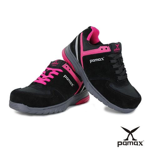 PAMAX 帕瑪斯【專為女性設計】運動型頂級氣墊止滑安全鞋-寬楦鋼頭、除臭抗菌-PS36933FEH