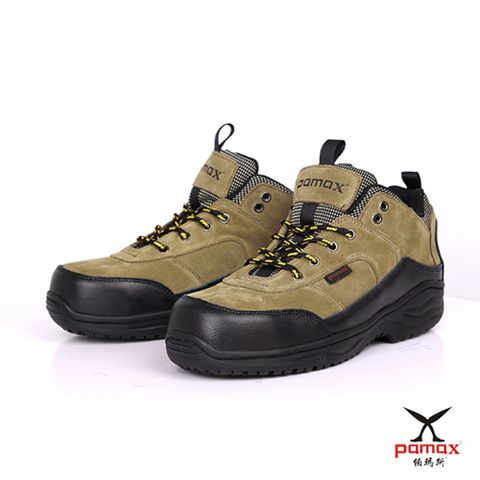 PAMAX帕瑪斯- 科技銀纖維抗菌PU氣墊鞋墊.高級天然牛皮★寬楦舒適防滑安全鞋P00115H