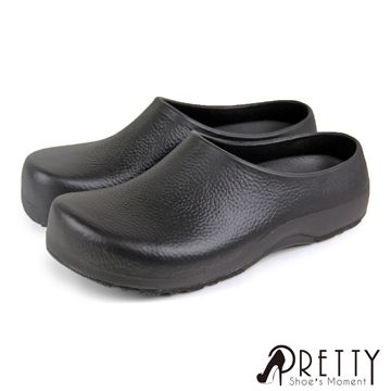 【Pretty】MIT男女款素色一體成型防水鞋/廚師鞋N-01566