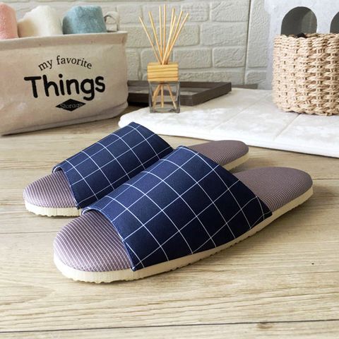 舒活布拖-方格-丈青