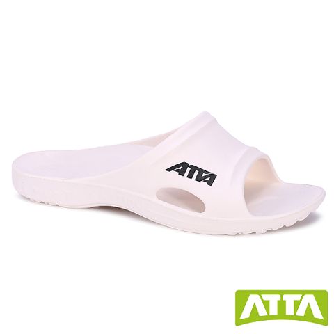 【ATTA】足弓簡約休閒拖鞋-白色