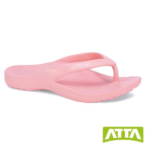 【ATTA】足弓簡約夾腳拖鞋-粉色