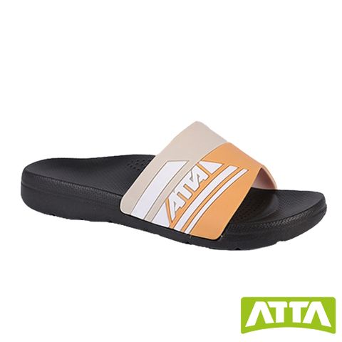 【ATTA】流線足弓均壓室外拖鞋-橘
