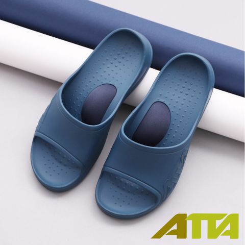◆網紅推薦足弓拖鞋◆扁平足的好朋友【ATTA】雙重釋壓 LIQ 立擴鞋-深藍