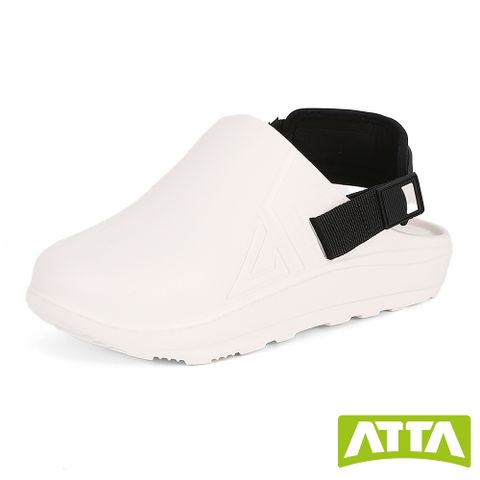 ATTA 動感極彈包頭室外拖鞋-白色