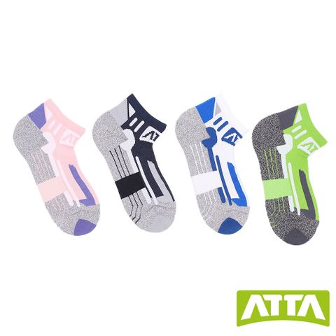 ATTA 厚緩彈支撐襪-粉/藏青/白藍/淺綠