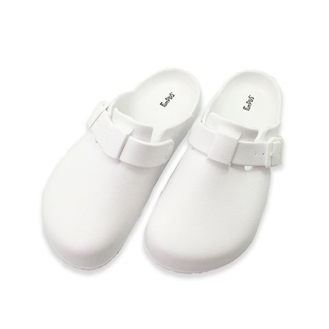 【FunPlus+】樂活包頭室外拖鞋-白色