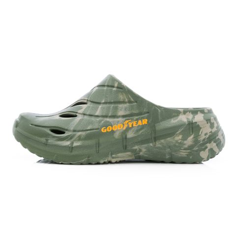 【GOODYEAR 固特異】水陸緩震輕便鞋 男/Q彈 緩震 防水 抗汙 綠迷彩(GAMP53675)