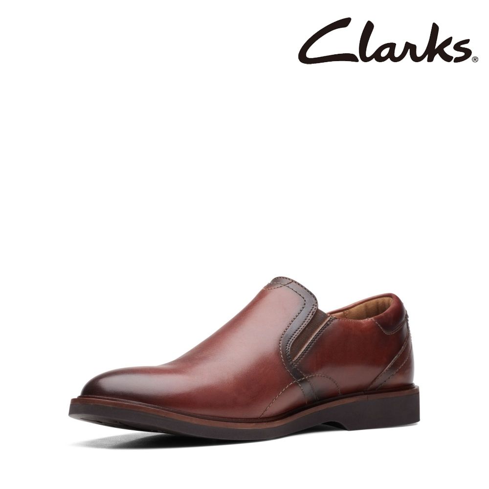 Clarks 男款Malwood Easy微尖頭設計套穿輕量樂福鞋 CLM68169C