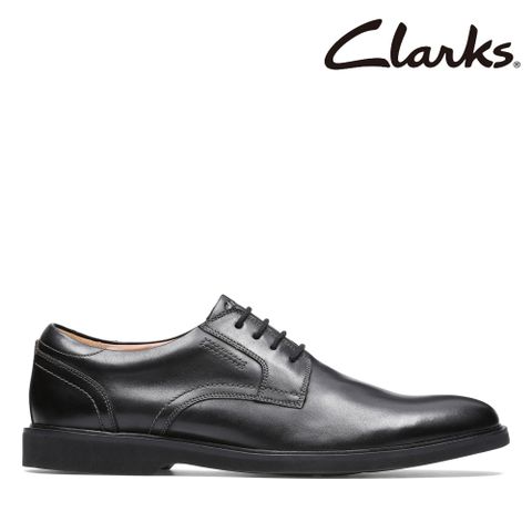 【Clarks】男款Malwood Lace 微尖頭設計輕量經典德比鞋 CLM68162C