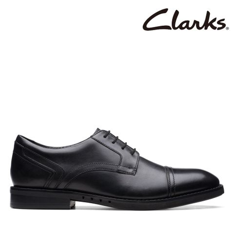【Clarks】男款Un Hugh Cap橫飾寬楦輕量正裝鞋 CLM72836D