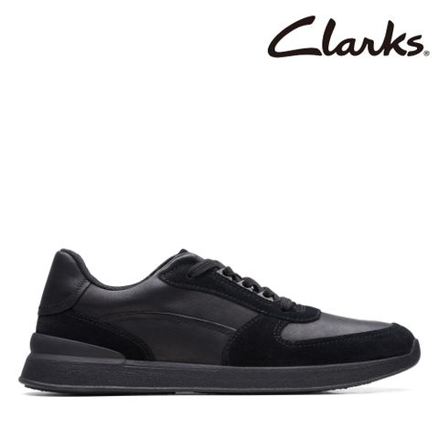 【Clarks】男款Race Lite Move異材質拼接潮流綁帶休閒鞋 CLM70559C