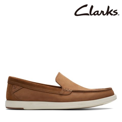 【Clarks】男款Bratton Loafer 輕量異材質拼接套入便鞋 CLM72447C