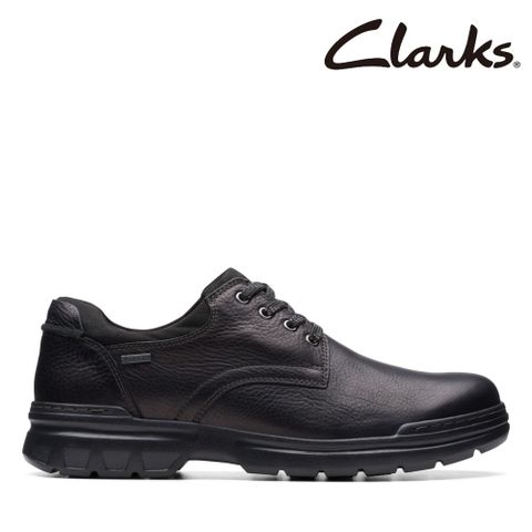 【Clarks】男鞋Rockie Walk GTX防水寬楦輕量圓頭休閒鞋CLM73464C