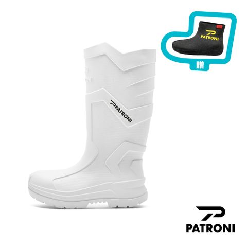 PATRONI 配多利 極雨鞋 SF2380 WHT超輕量絕緣安全雨鞋