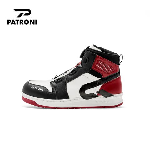 【PATRONI】極潮靴 SF2328RED 鞋面防水絕緣快旋鈕安全鞋