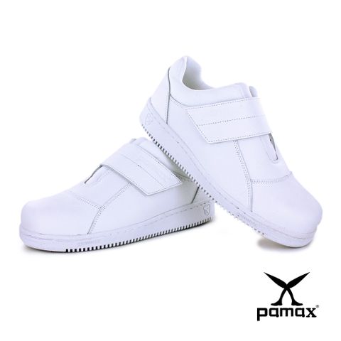 PAMAX帕瑪斯【超彈力防滑機能鞋】無鋼頭/黏貼型/天然牛皮/餐飲、廚師、廚房防滑鞋PP08509/男女尺寸