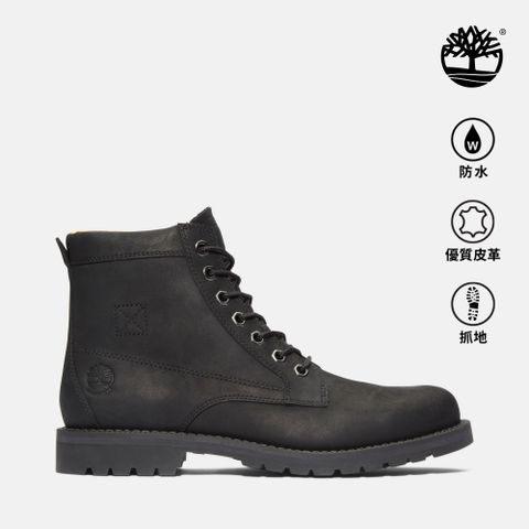 Timberland 男款黑色休閒防水中筒靴|A44P1015