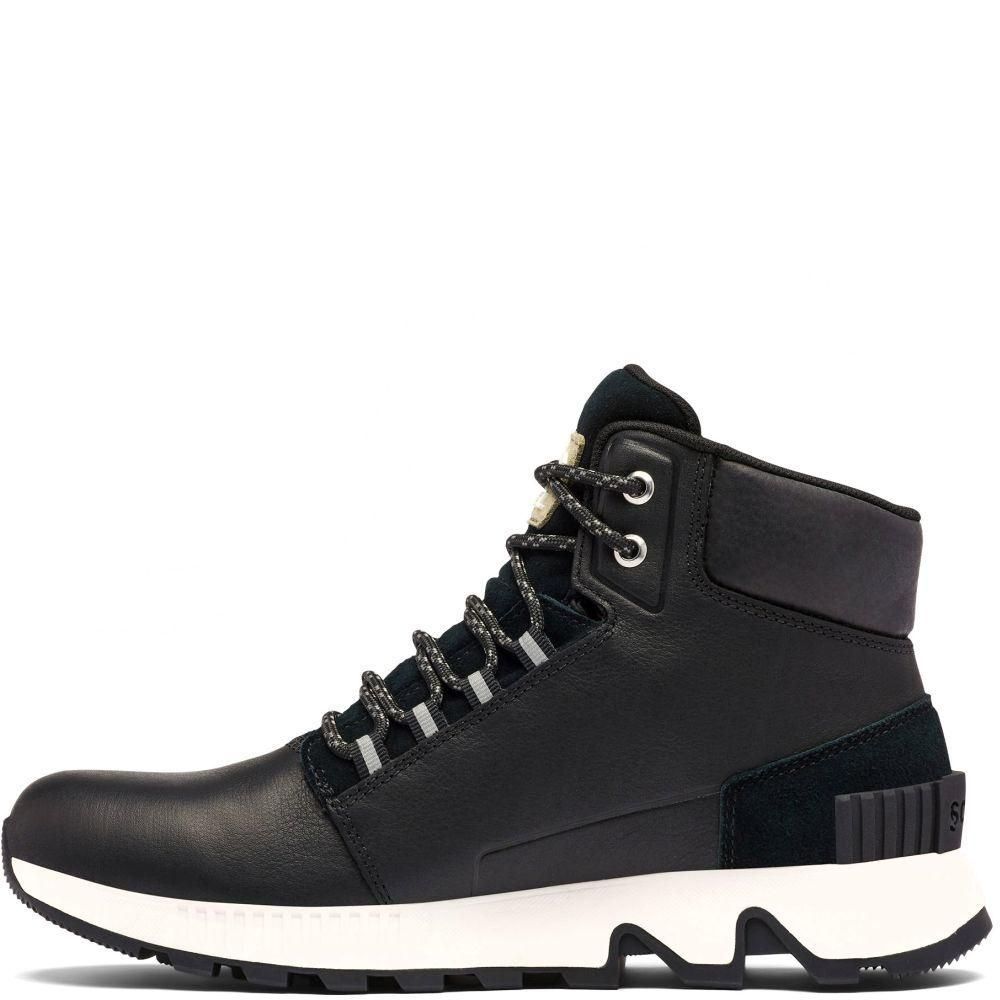 SOREL MAC HILL 皮質防水中筒雪地靴 男士黑色運動風雪靴 男鞋 MAC HILL BLACK BOOTIES EU 42 - UK 8 - US 9