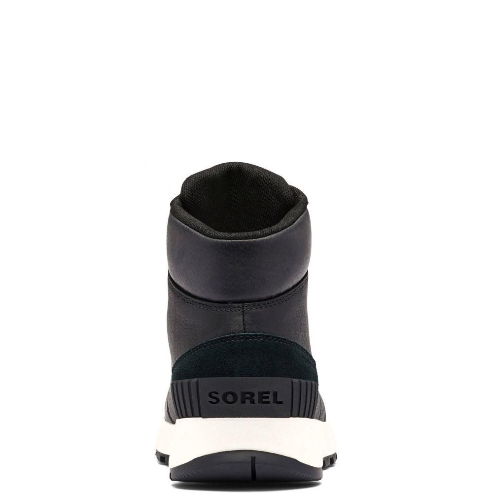 SOREL MAC HILL 皮質防水中筒雪地靴 男士黑色運動風雪靴 男鞋 MAC HILL BLACK BOOTIES EU 42 - UK 8 - US 9