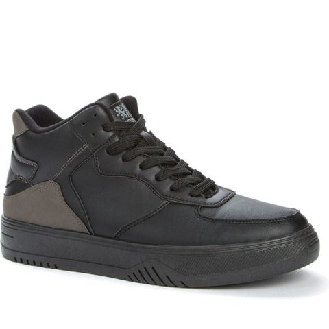 CROSBY BLACK CASUAL CLOSED BOOTIES 黑色男款鞋子