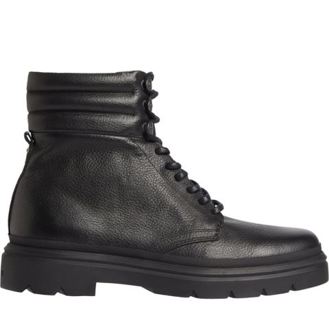 CALVIN KLEIN COMBAT BOOT PB LTH 黑色男款鞋子