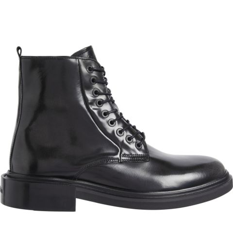 CALVIN KLEIN LACE UP BOOT 黑色男款鞋子