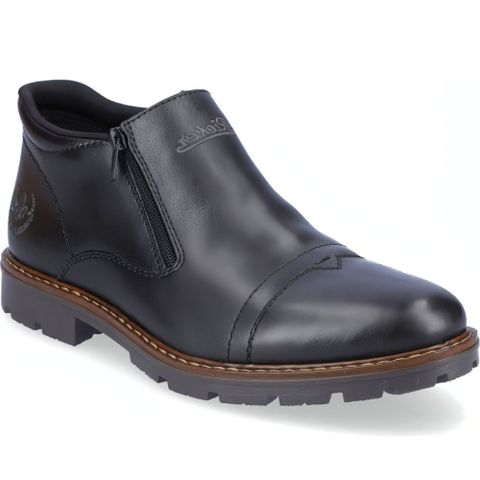 RIEKER BLACK CASUAL CLOSED BOOTIES 黑色男款鞋子