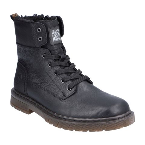 RIEKER BLACK CASUAL CLOSED MEN'S BOOTS 黑色男款鞋子